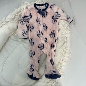 Disney Minnie Fleece Zip Footie